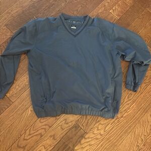 Nike Golf Pullover Mens XL dark blueish-grey Clima-Fit Windbreaker  Swoosh Logo